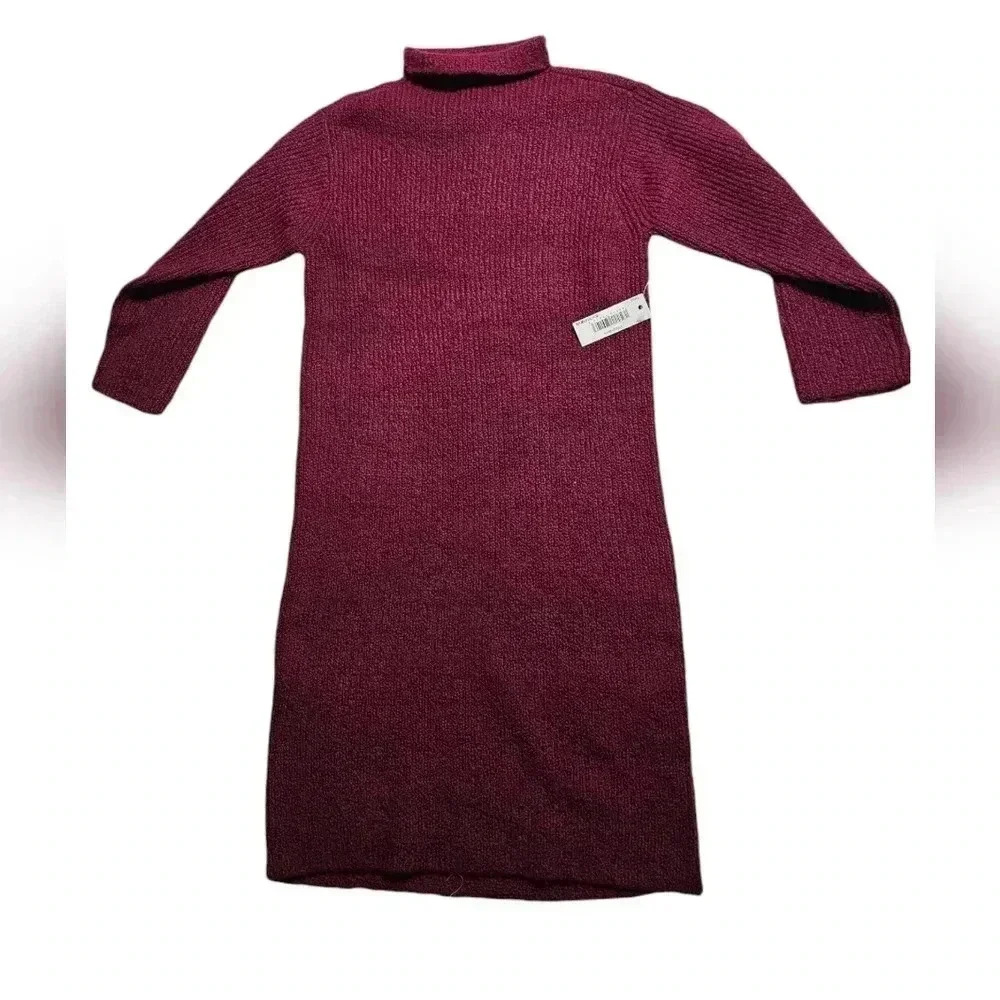 Amazon Essentials Burgandy Dress S(6-7) NWT